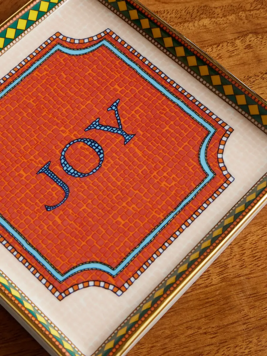 La DoubleJ Joy Painted Porcelain Trinket Tray - Men | Thumbnail 3
