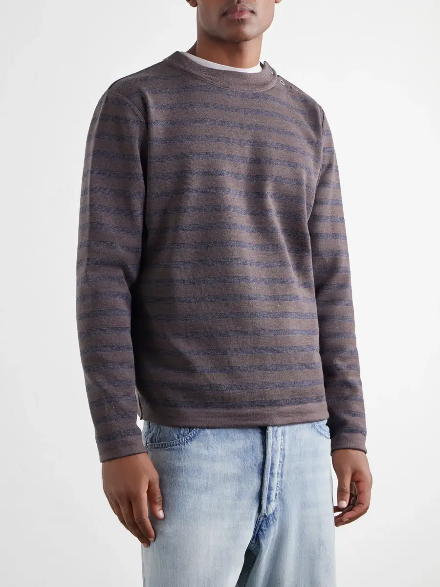 S.N.S. Herning Naval Striped Virgin Wool Sweater - Men | Thumbnail 3 S.N.S. Herning Naval Striped Virgin Wool Sweater - Men | Thumbnail 3