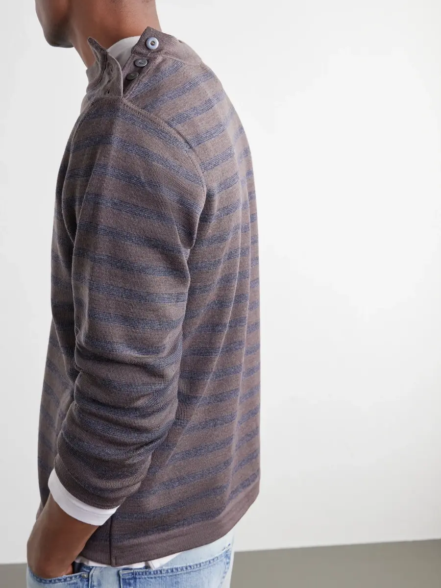 S.N.S. Herning Naval Striped Virgin Wool Sweater - Men | Thumbnail 5 S.N.S. Herning Naval Striped Virgin Wool Sweater - Men | Thumbnail 5
