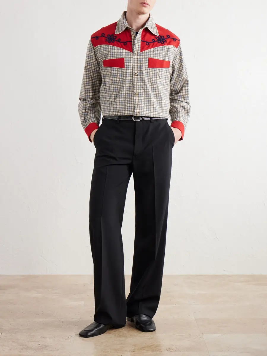 BODE River City Western Checked Cotton Shirt - Men | Thumbnail 2 BODE River City Western Checked Cotton Shirt - Men | Thumbnail 2