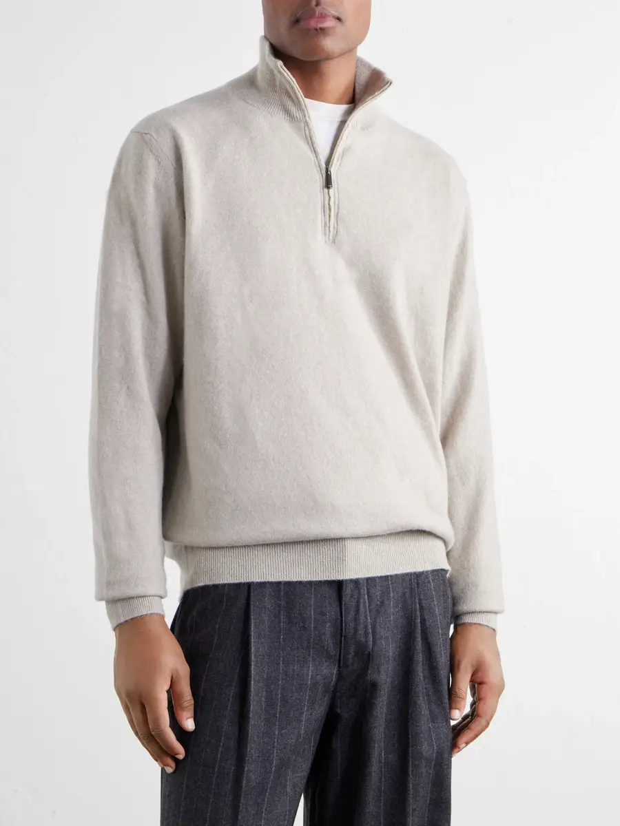 Massimo Alba Liam Cashmere Half-Zip Sweater - Men | Thumbnail 3 Massimo Alba Liam Cashmere Half-Zip Sweater - Men | Thumbnail 3