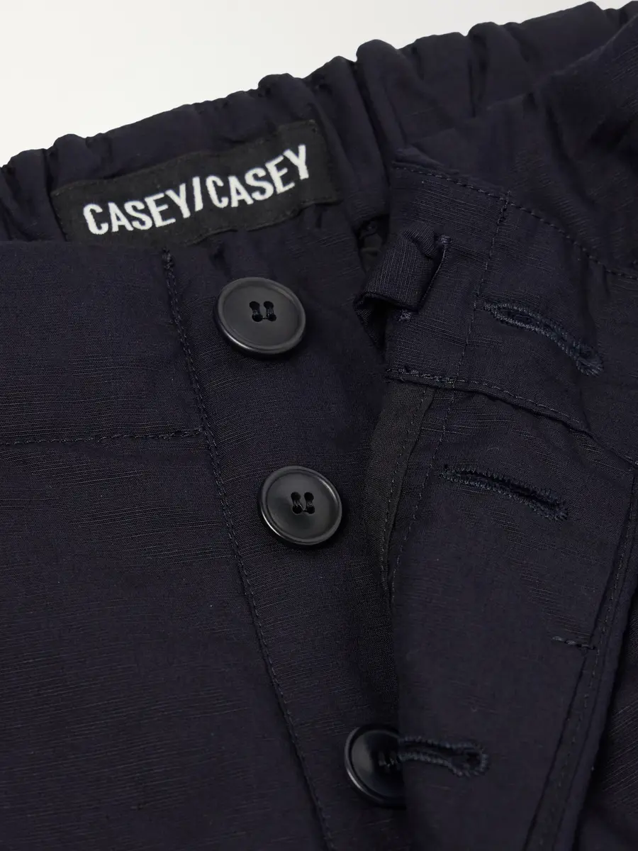 Casey Casey Snow Tapered Cotton and Linen-Blend Trousers - Men | Thumbnail 6 Casey Casey Snow Tapered Cotton and Linen-Blend Trousers - Men | Thumbnail 6