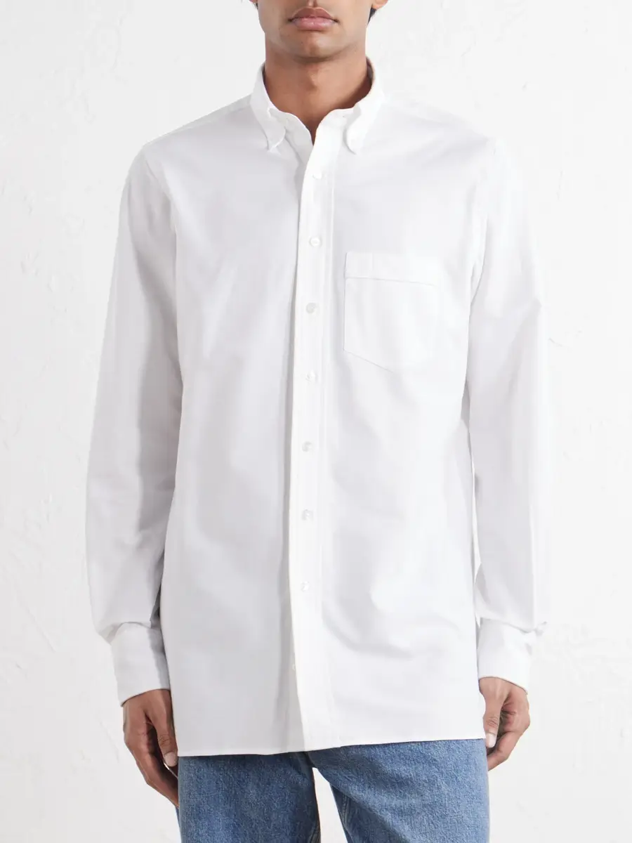 Drake's Button-Down Collar Cotton Oxford Shirt - Men | Thumbnail 3
