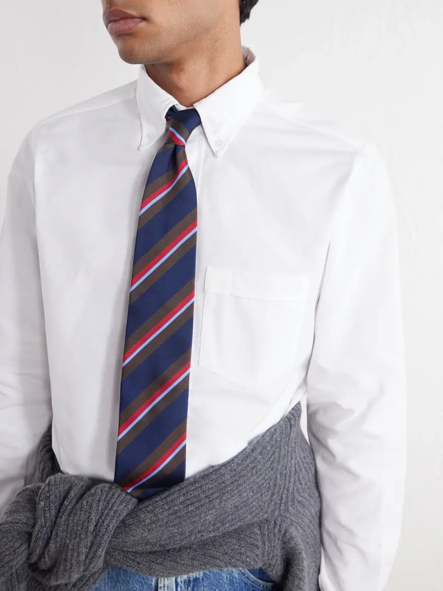 Drake's Button-Down Collar Cotton Oxford Shirt - Men | Thumbnail 5