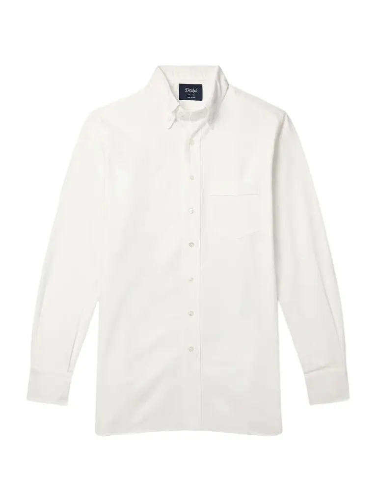 Drake's Button-Down Collar Cotton Oxford Shirt - Men