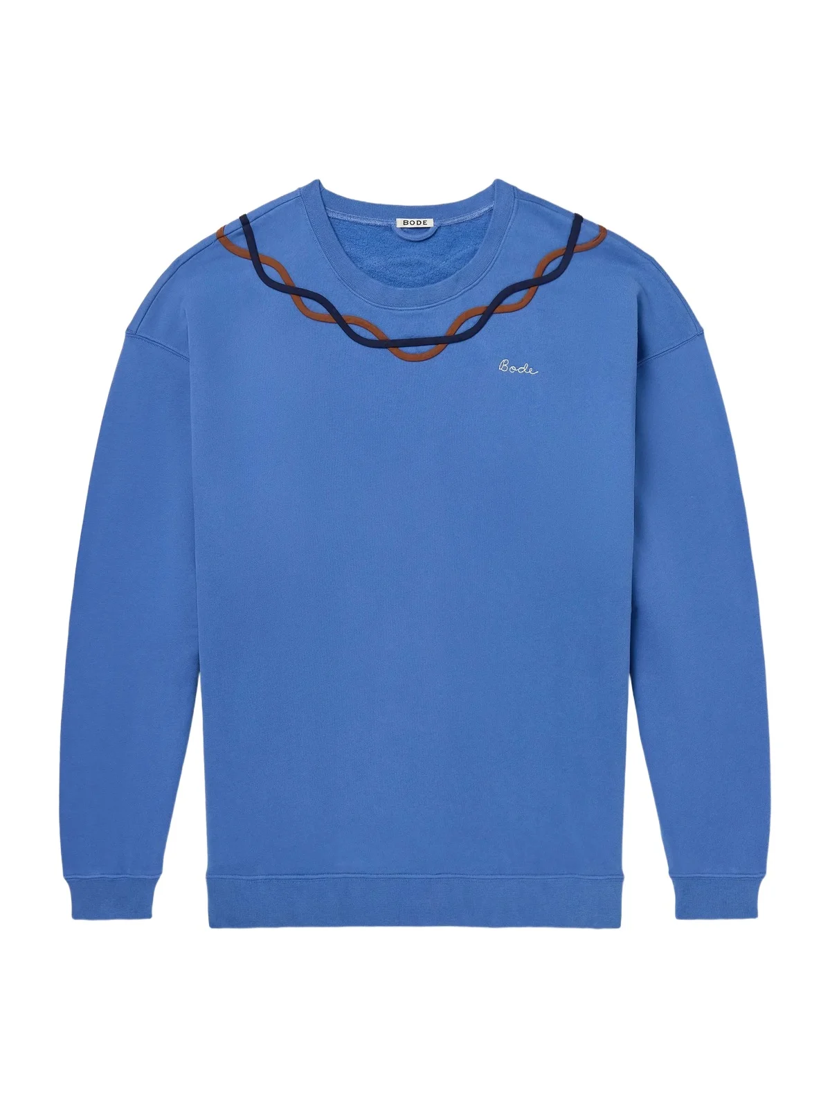 BODE Sidewinder Embroidered Cotton-Fleece Sweatshirt - Men