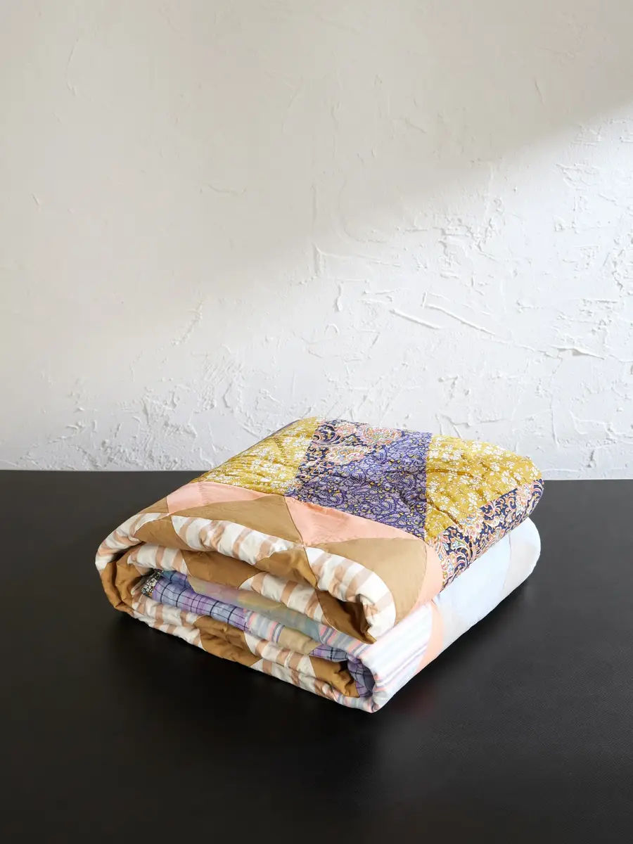 A.P.C. My Generation King Patchwork Linen-Blend Throw - Men