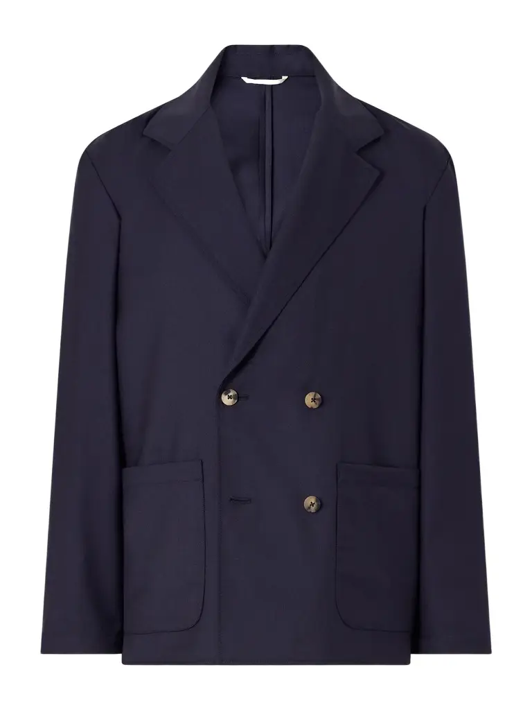 Double-Breasted Virgin Wool-Twill Jacket - Men