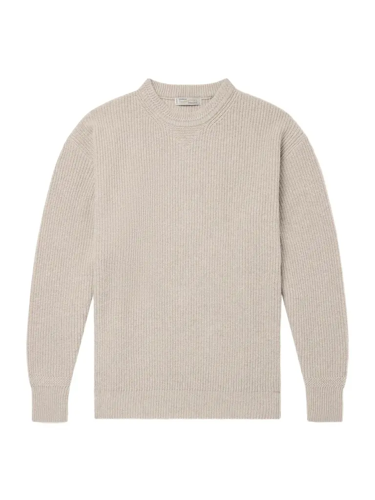 Ribbed Wool-Blend Sweater - Men