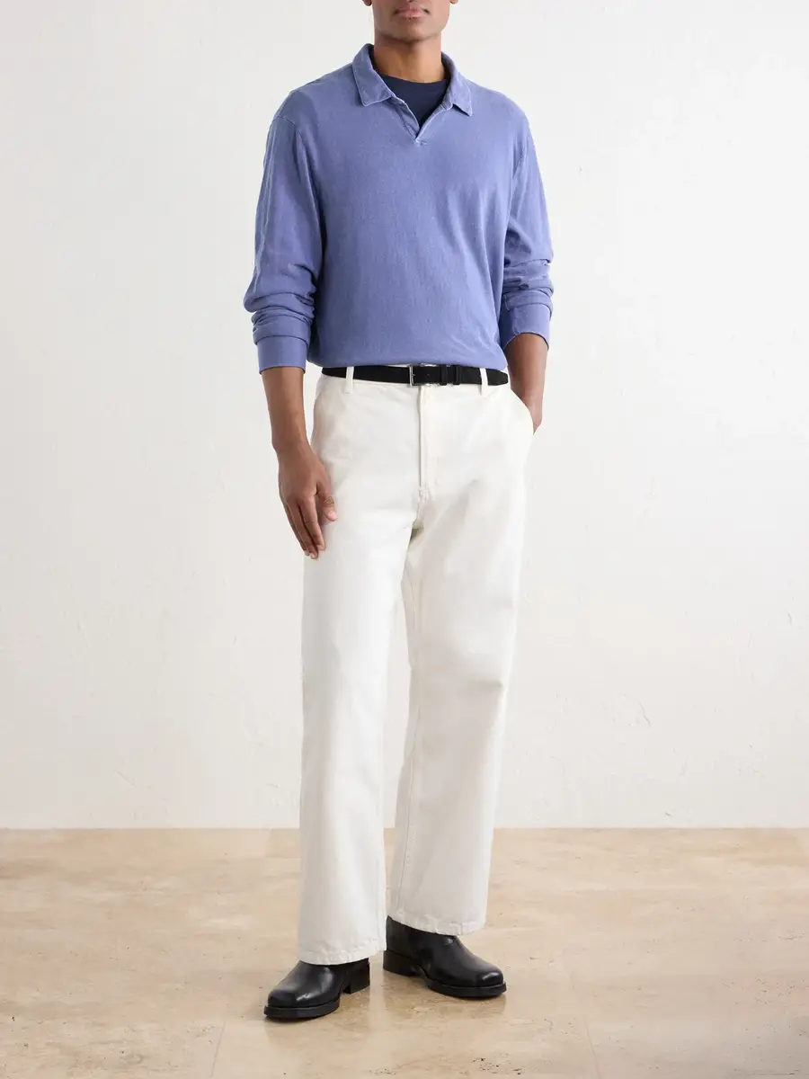 James Perse Cotton-Twill Polo Shirt - Men | Thumbnail 2 James Perse Cotton-Twill Polo Shirt - Men | Thumbnail 2