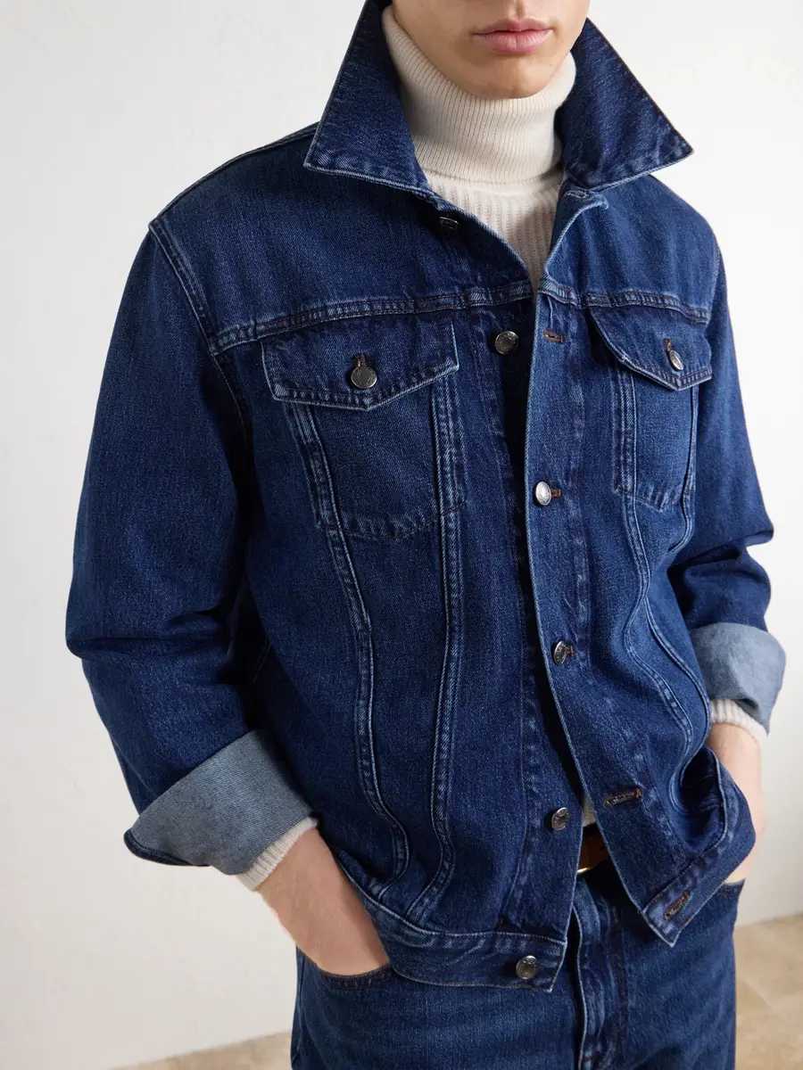 Canali Denim Jacket - Men | Thumbnail 5 Canali Denim Jacket - Men | Thumbnail 5