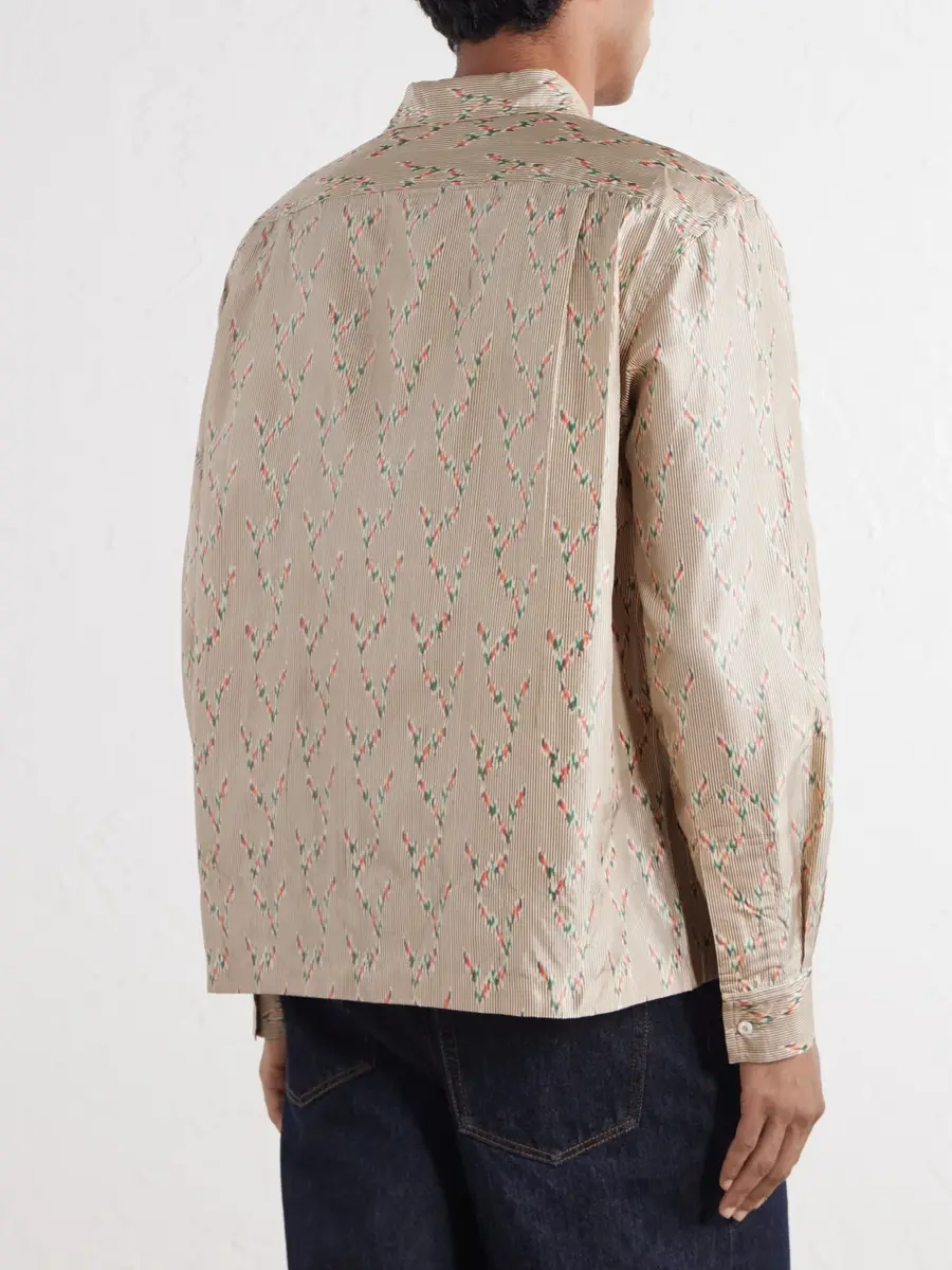 BODE Sagebrush Printed Silk-Satin Shirt - Men | Thumbnail 4 BODE Sagebrush Printed Silk-Satin Shirt - Men | Thumbnail 4