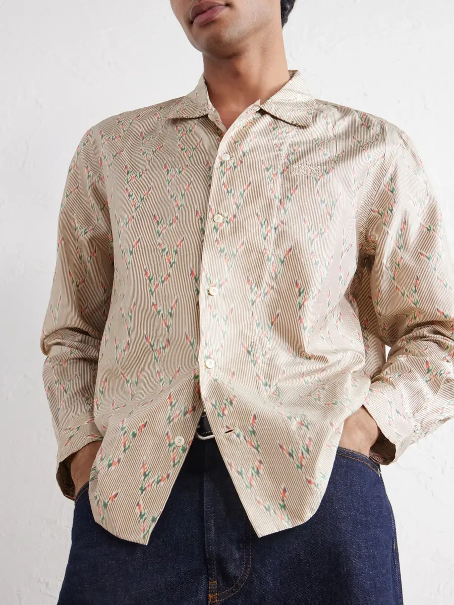 BODE Sagebrush Printed Silk-Satin Shirt - Men | Thumbnail 5 BODE Sagebrush Printed Silk-Satin Shirt - Men | Thumbnail 5