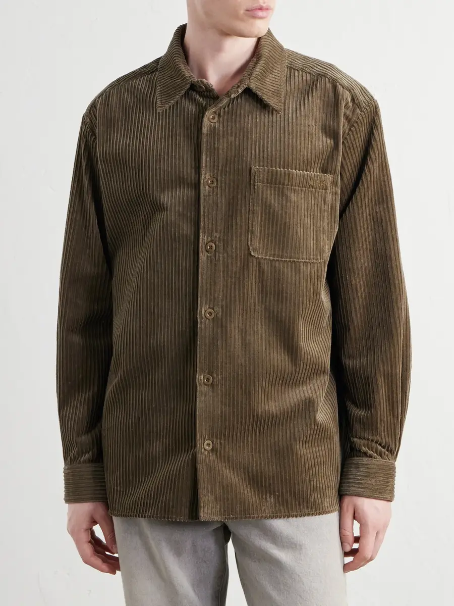 A.P.C. Mateo Logo-Embroidered Cotton-Corduroy Shirt - Men | Thumbnail 3 A.P.C. Mateo Logo-Embroidered Cotton-Corduroy Shirt - Men | Thumbnail 3