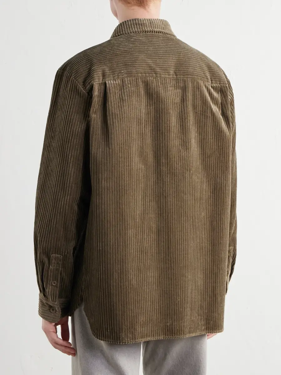 A.P.C. Mateo Logo-Embroidered Cotton-Corduroy Shirt - Men | Thumbnail 4 A.P.C. Mateo Logo-Embroidered Cotton-Corduroy Shirt - Men | Thumbnail 4