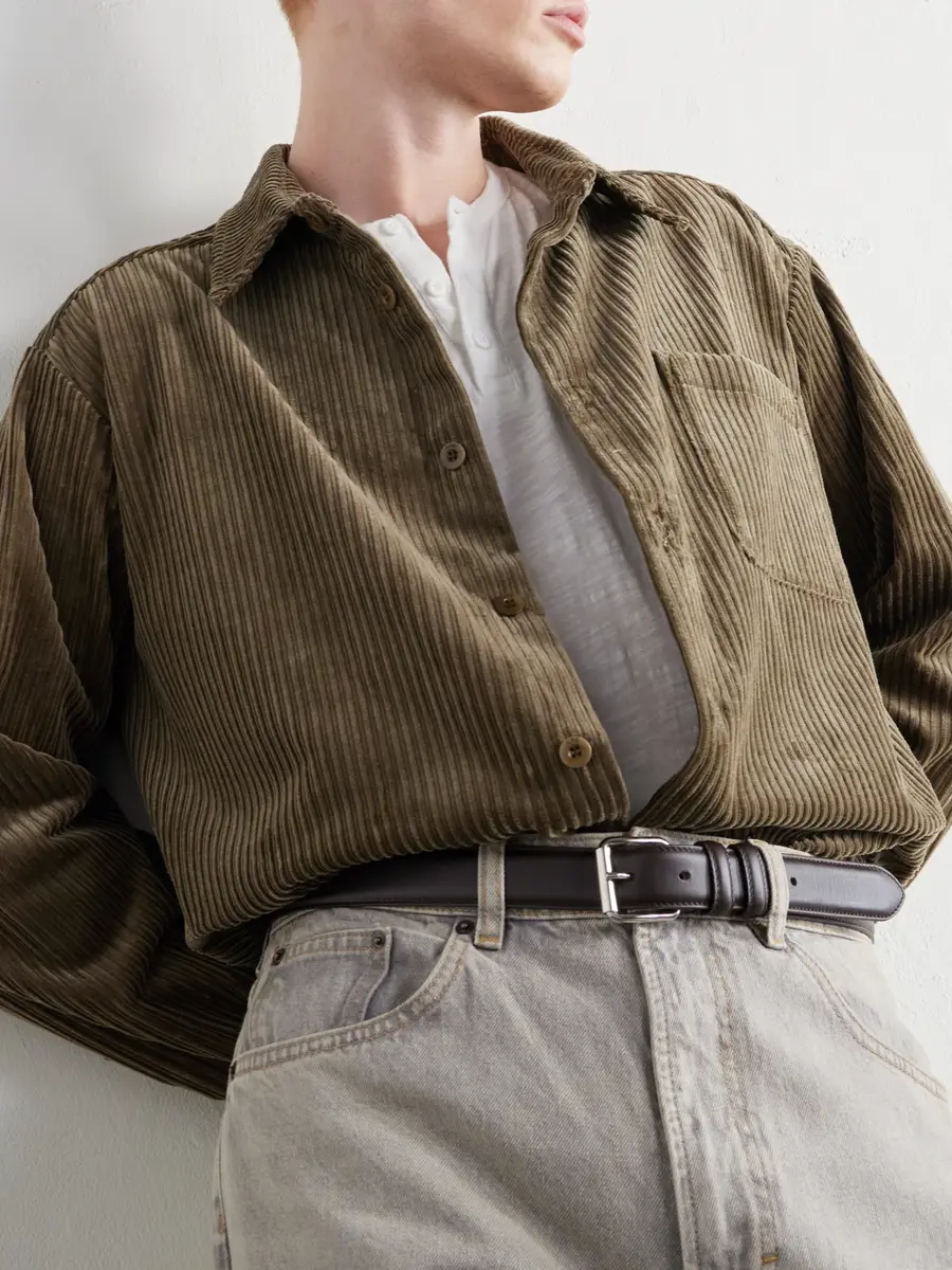 A.P.C. Mateo Logo-Embroidered Cotton-Corduroy Shirt - Men | Thumbnail 5 A.P.C. Mateo Logo-Embroidered Cotton-Corduroy Shirt - Men | Thumbnail 5