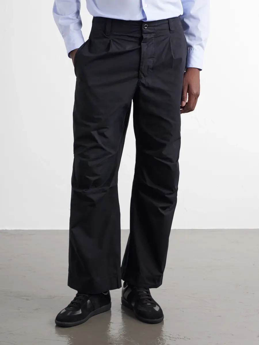 Margaret Howell MHL. Wide-Leg Pleated Cotton-Poplin Trousers - Men | Thumbnail 3
