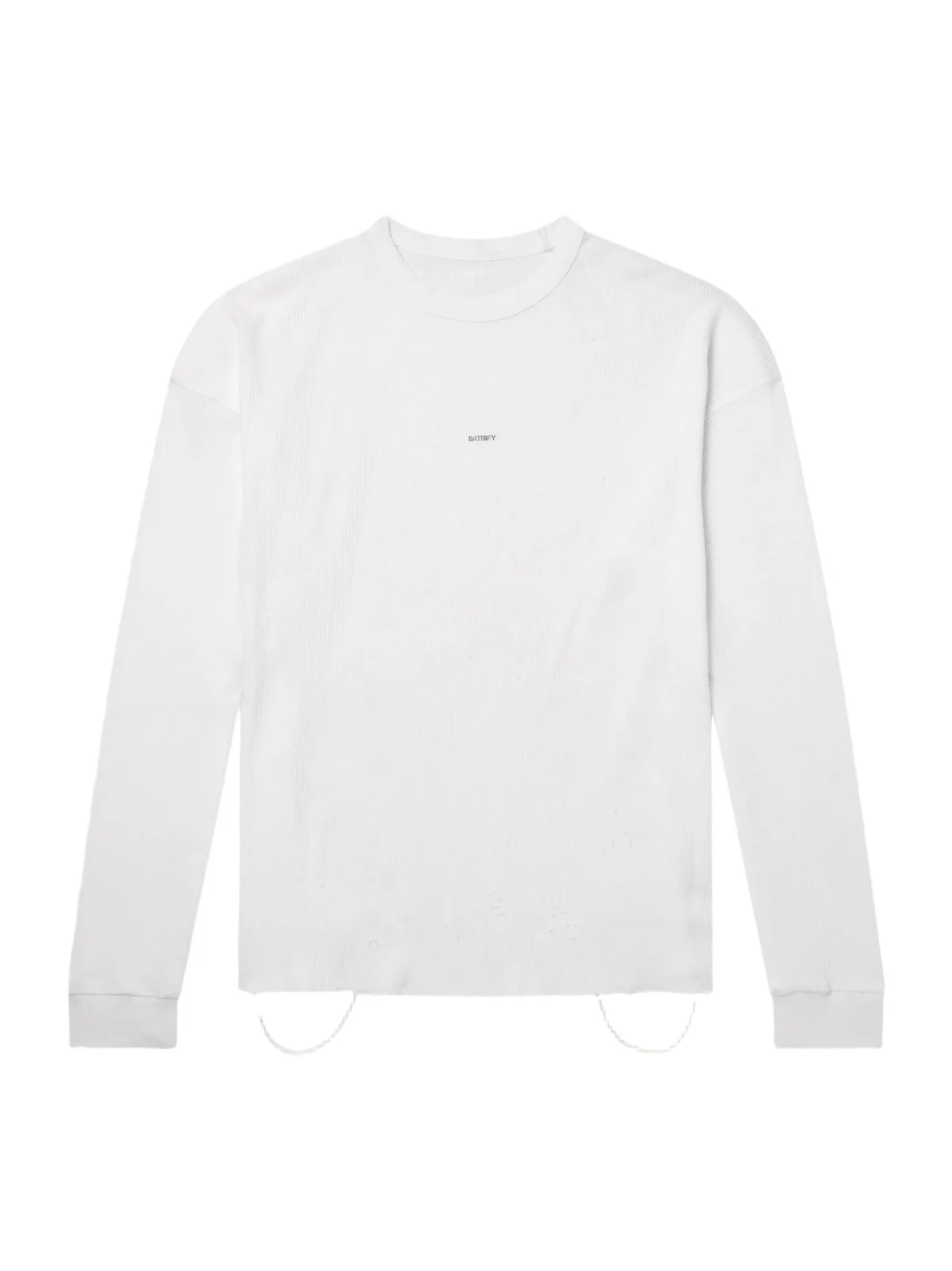 Satisfy Logo-Print Distressed MothTech™ Organic Cotton-Jersey T-Shirt - Men