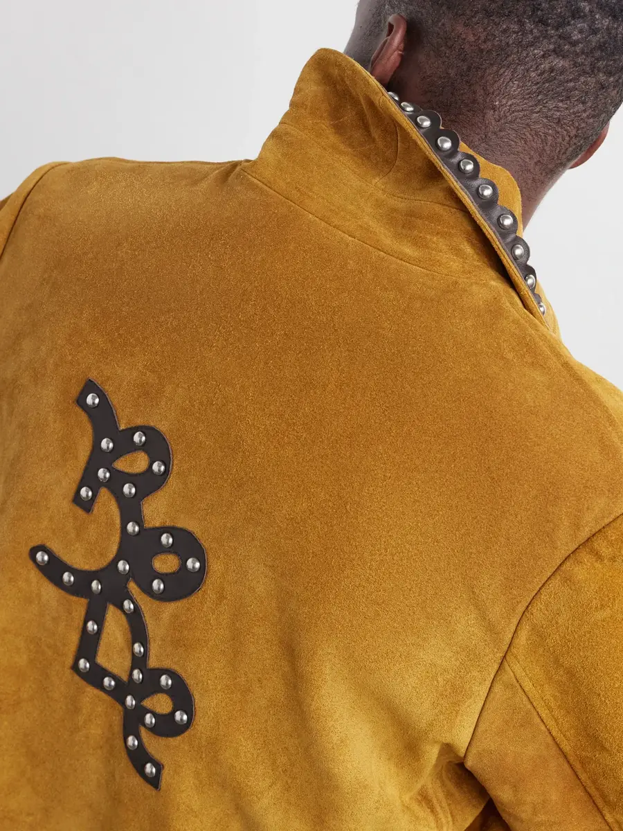 BODE Carson Studded Leather-Trimmed Suede Jacket - Men | Thumbnail 6 BODE Carson Studded Leather-Trimmed Suede Jacket - Men | Thumbnail 6