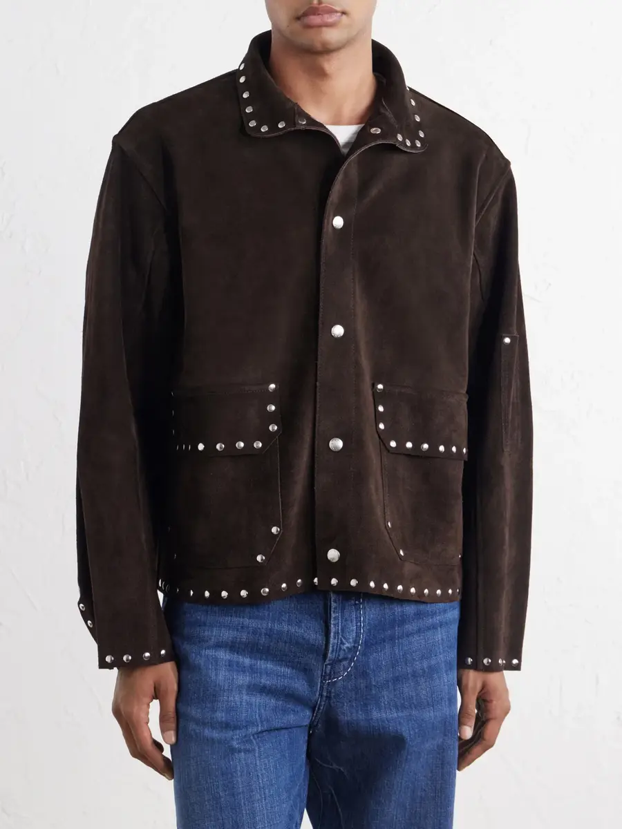 BODE Studded Suede Jacket - Men | Thumbnail 3