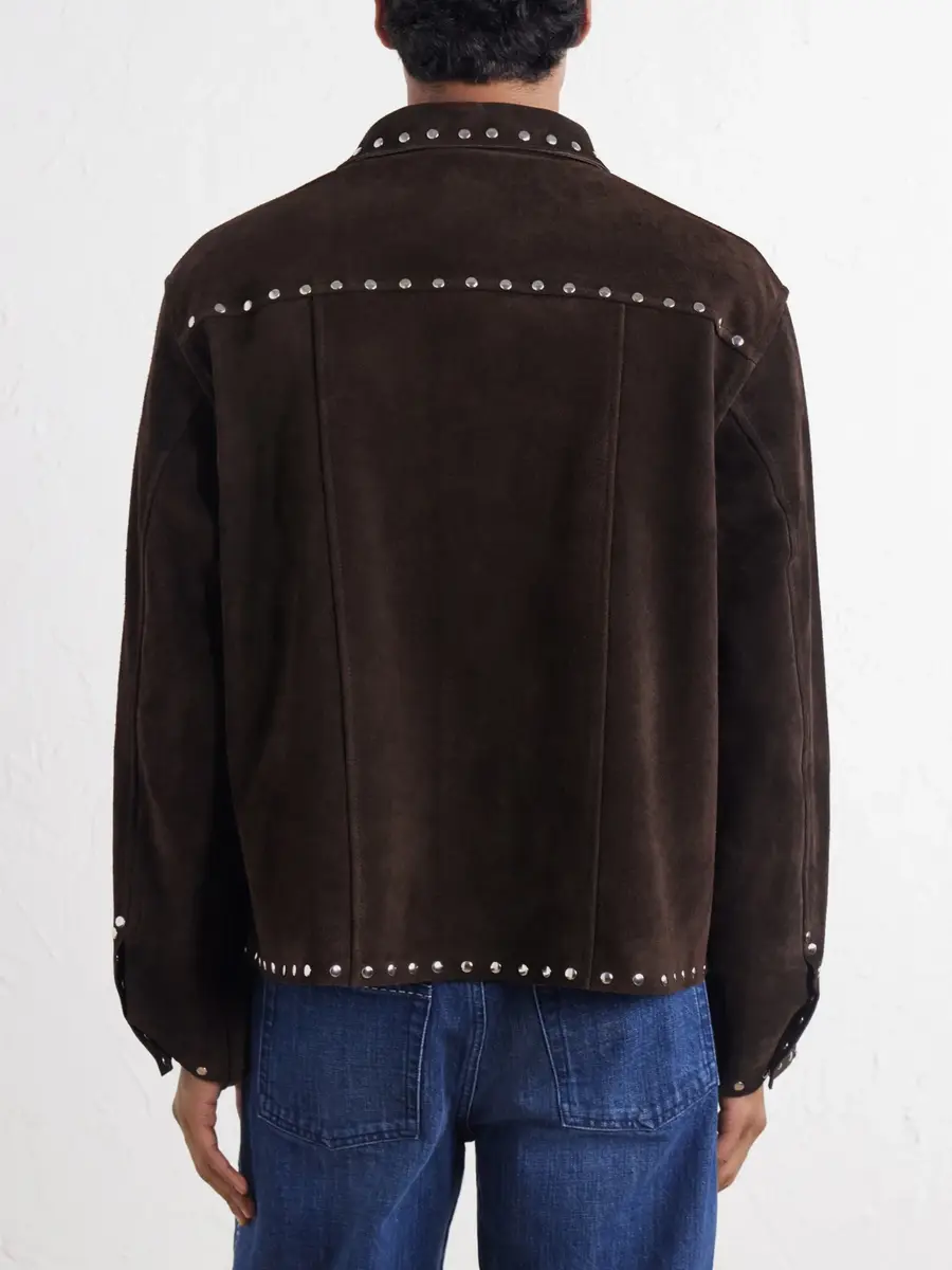 BODE Studded Suede Jacket - Men | Thumbnail 4