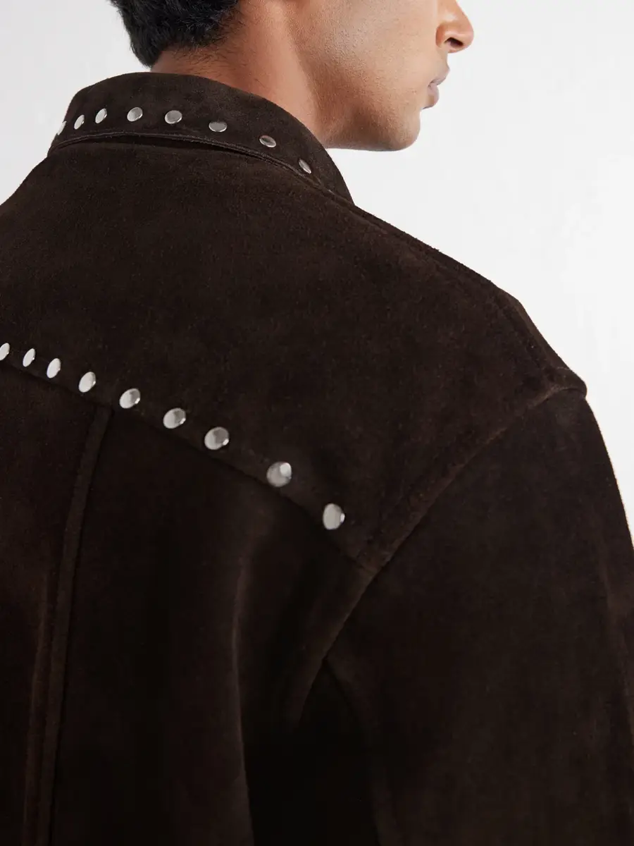 BODE Studded Suede Jacket - Men | Thumbnail 6