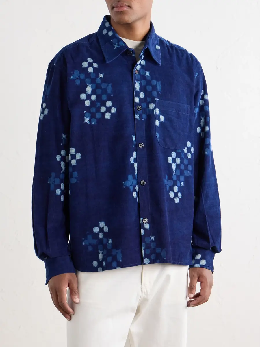 Kardo Luis Printed Cotton-Corduroy Shirt - Men | Thumbnail 3 Kardo Luis Printed Cotton-Corduroy Shirt - Men | Thumbnail 3