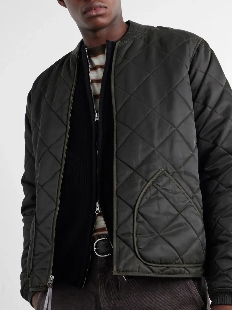 FrizmWORKS Ribbed Wool-Blend Zip-Up Sweater - Men | Thumbnail 5