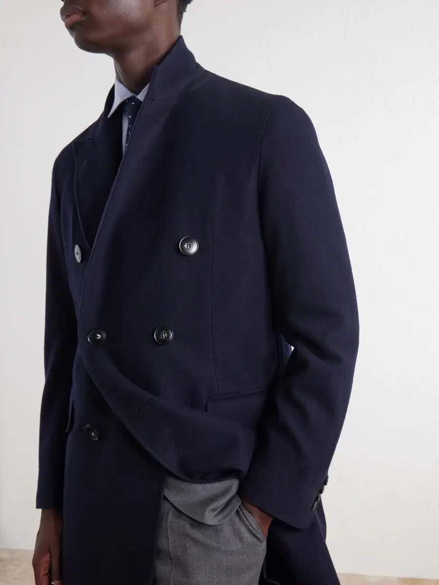 Canali Double-Breasted Wool Coat - Men | Thumbnail 5 Canali Double-Breasted Wool Coat - Men | Thumbnail 5