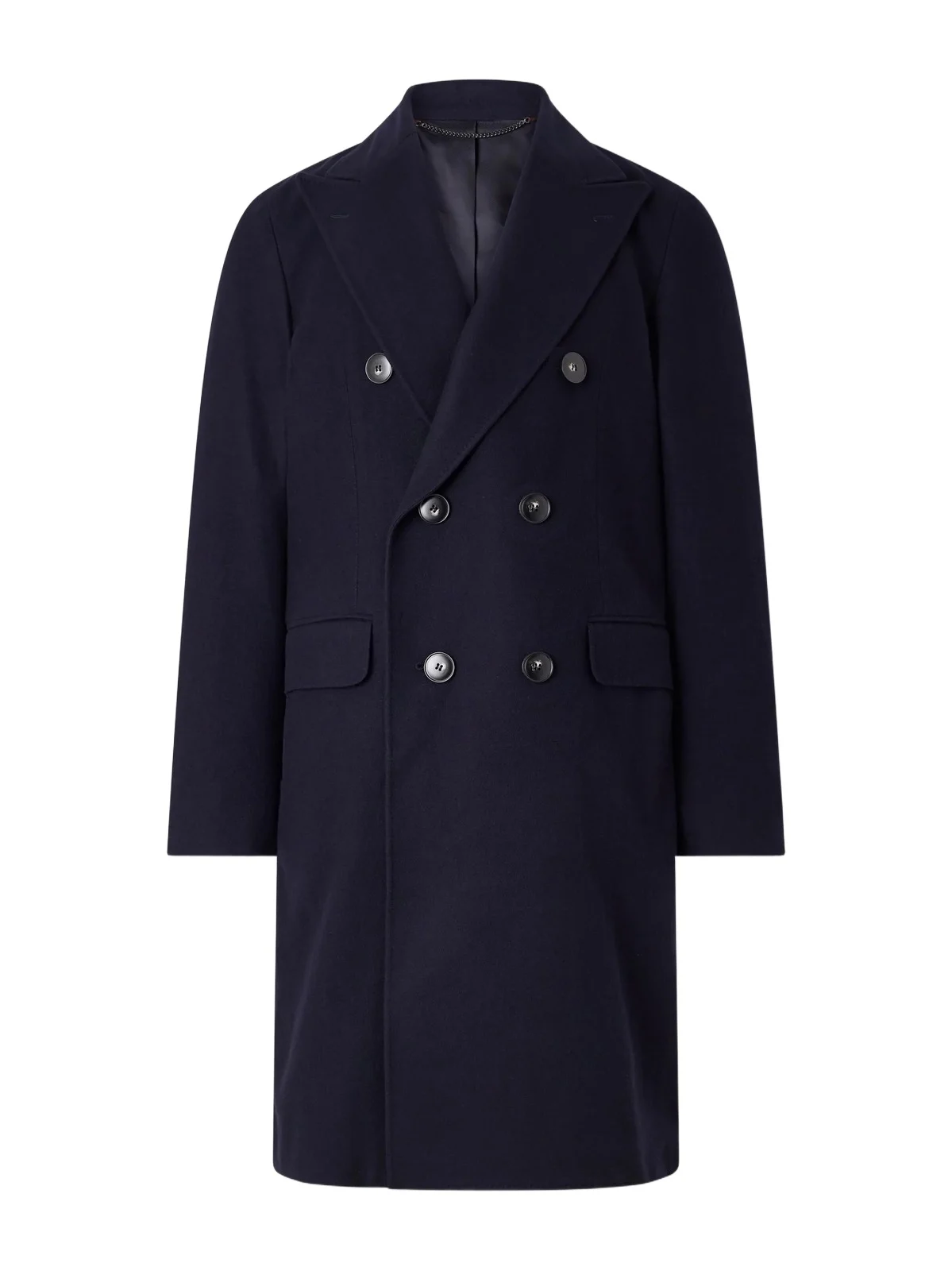 Double-Breasted Wool Coat - Men Double-Breasted Wool Coat - Men