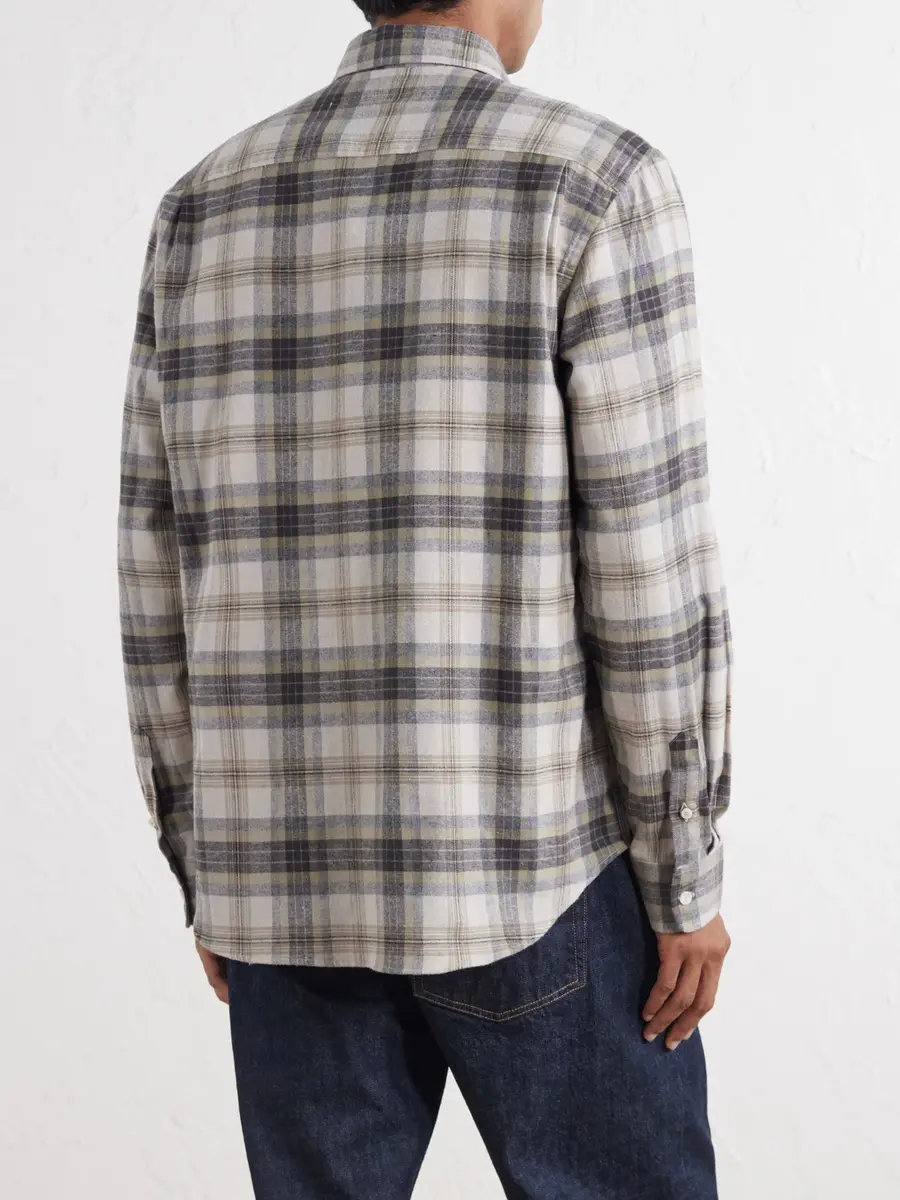 De Bonne Facture Checked Cotton Shirt - Men | Thumbnail 4 De Bonne Facture Checked Cotton Shirt - Men | Thumbnail 4