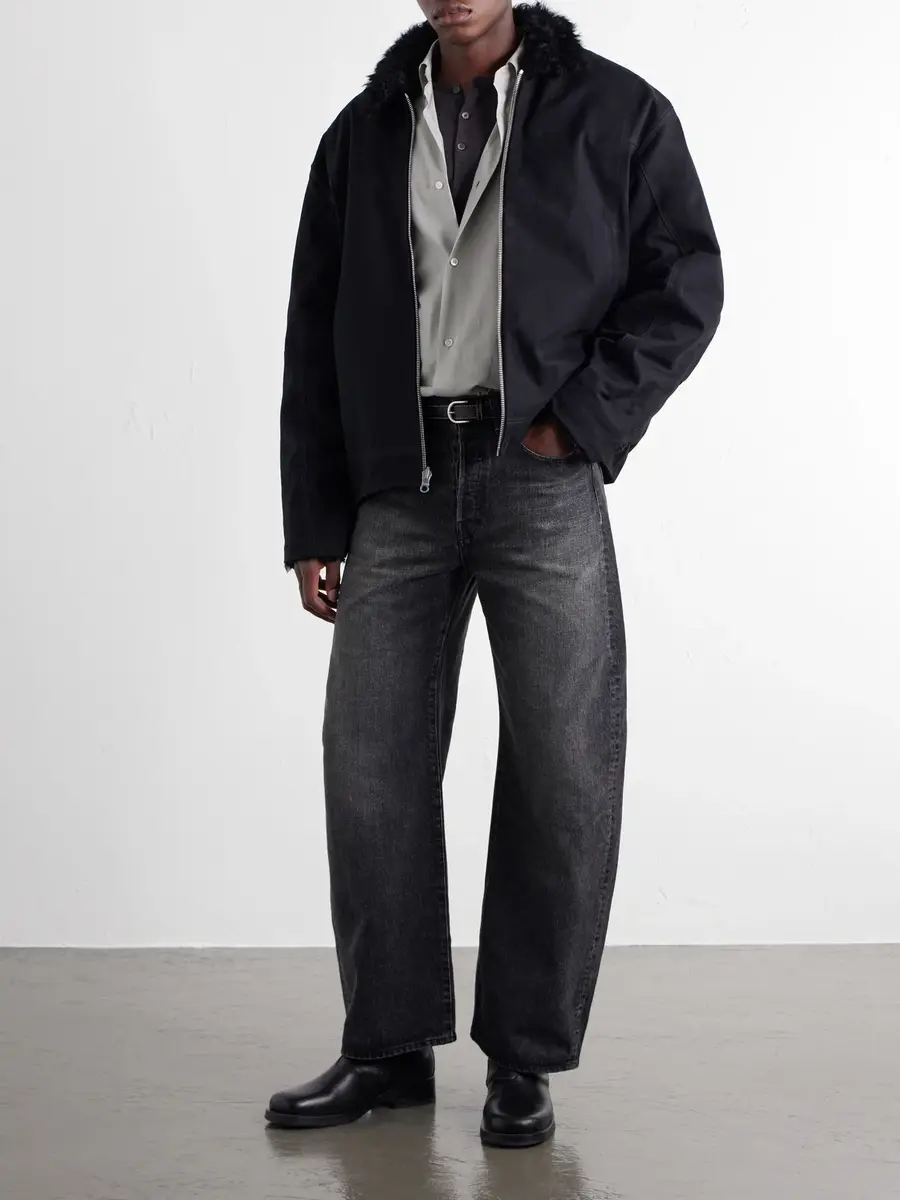 ADON Reversible Shearling and Cotton Jacket - Men | Thumbnail 2