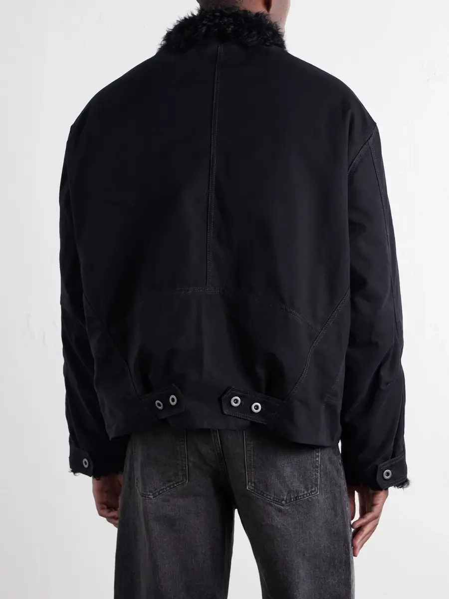 ADON Reversible Shearling and Cotton Jacket - Men | Thumbnail 4