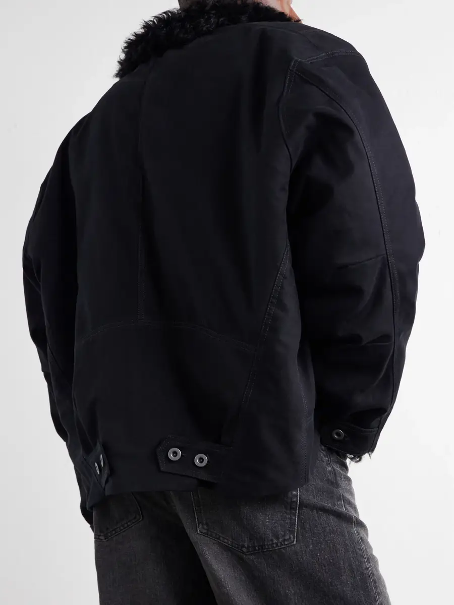 ADON Reversible Shearling and Cotton Jacket - Men | Thumbnail 5