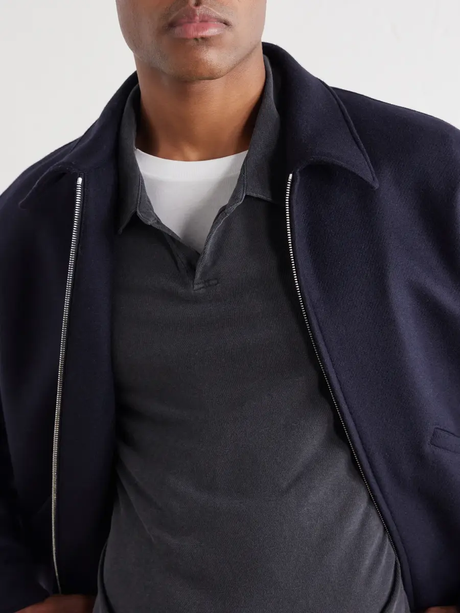 James Perse Cotton-Twill Polo Shirt - Men | Thumbnail 5 James Perse Cotton-Twill Polo Shirt - Men | Thumbnail 5