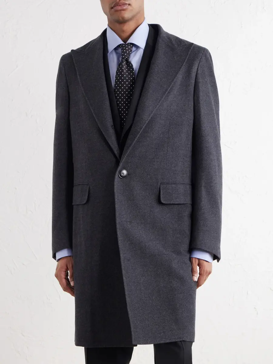 Canali Wool-Flannel Coat - Men | Thumbnail 3 Canali Wool-Flannel Coat - Men | Thumbnail 3