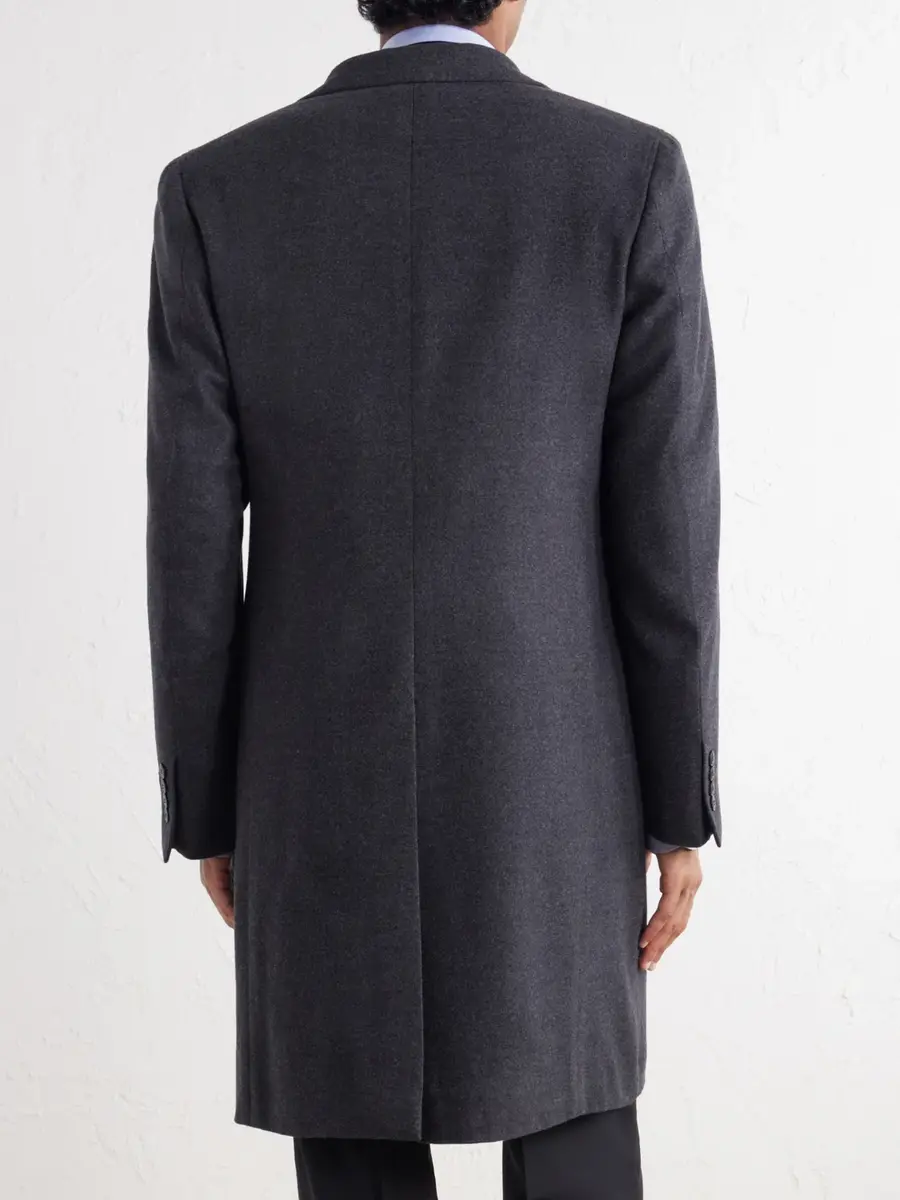 Canali Wool-Flannel Coat - Men | Thumbnail 4 Canali Wool-Flannel Coat - Men | Thumbnail 4