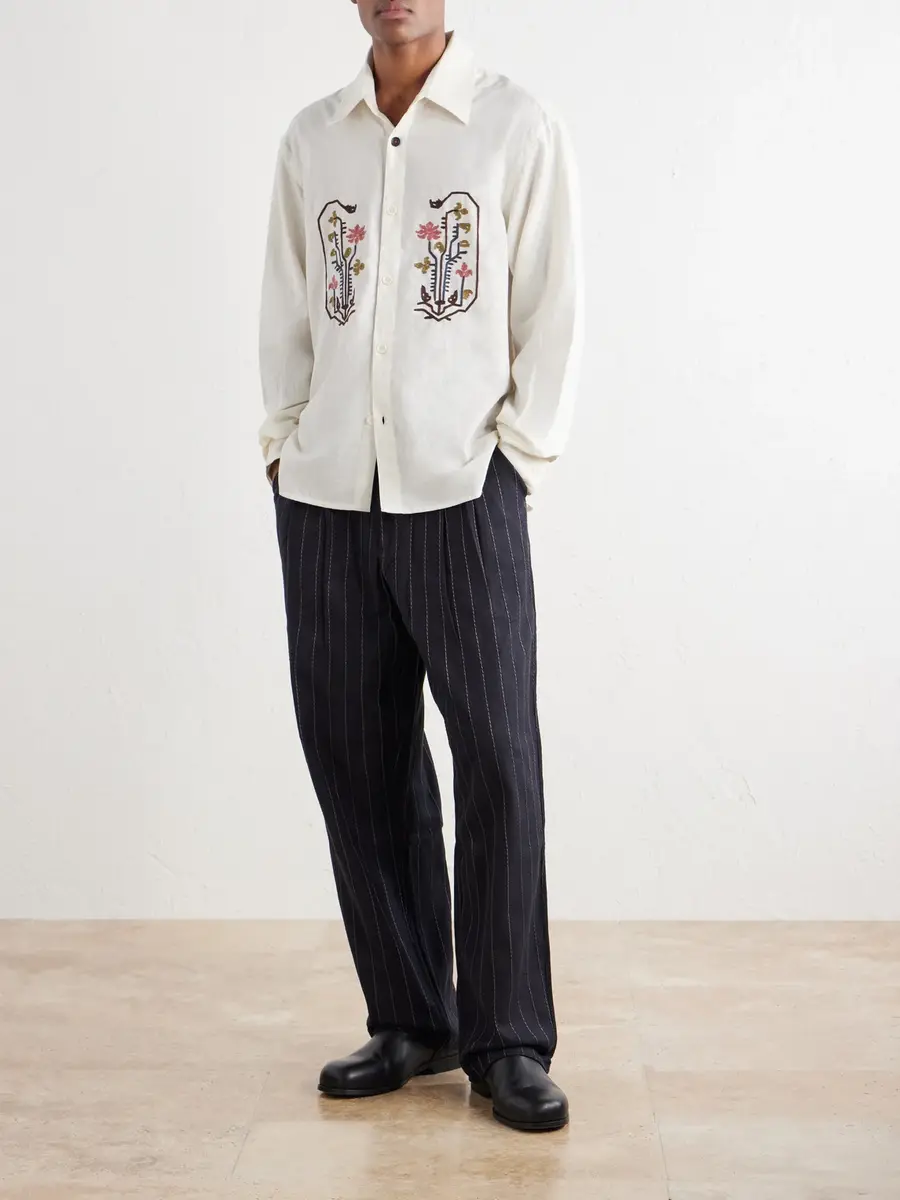 Kardo Luis Embroidered Cotton Shirt - Men | Thumbnail 2 Kardo Luis Embroidered Cotton Shirt - Men | Thumbnail 2