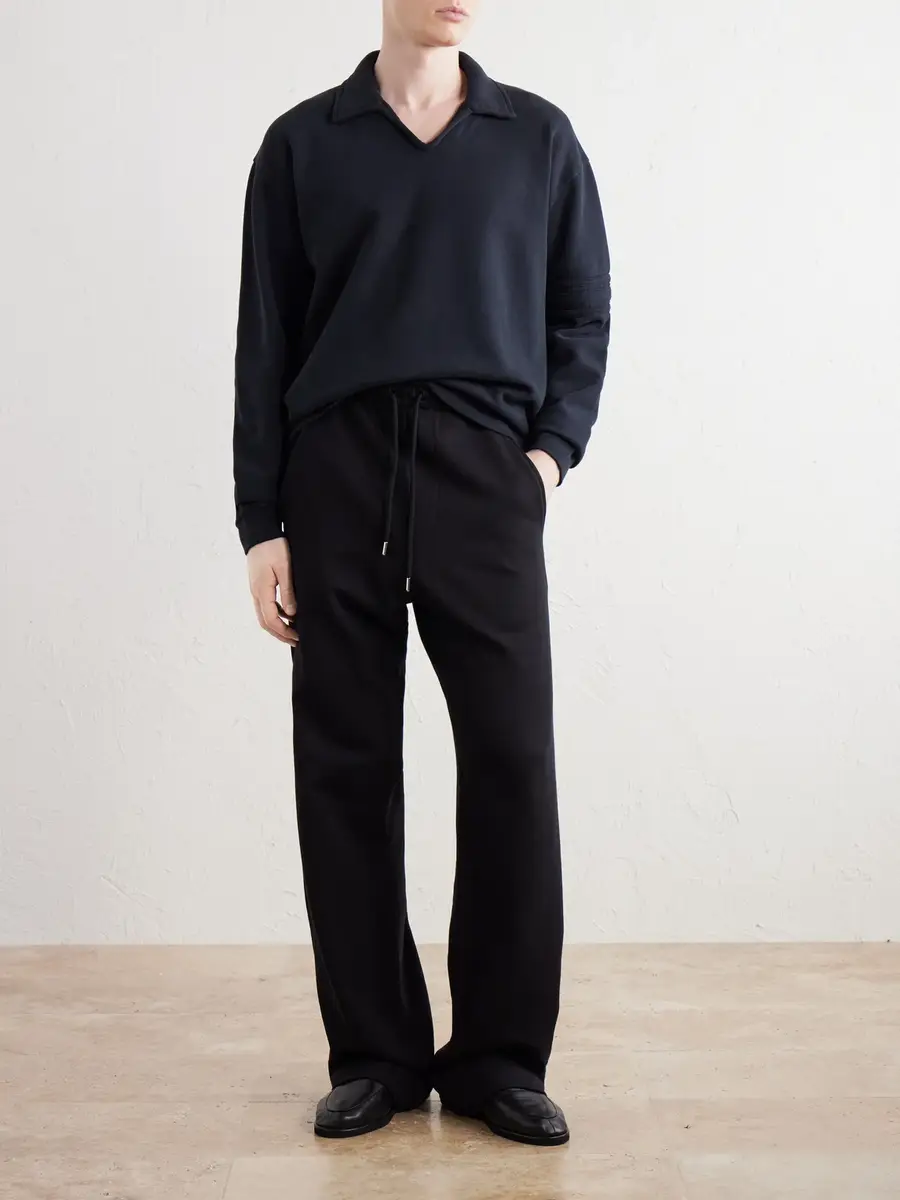 BODE Crew Polo Cotton-Jersey Sweatshirt - Men | Thumbnail 2 BODE Crew Polo Cotton-Jersey Sweatshirt - Men | Thumbnail 2