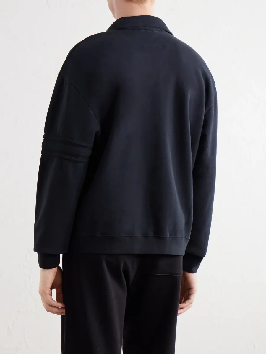 BODE Crew Polo Cotton-Jersey Sweatshirt - Men | Thumbnail 4 BODE Crew Polo Cotton-Jersey Sweatshirt - Men | Thumbnail 4