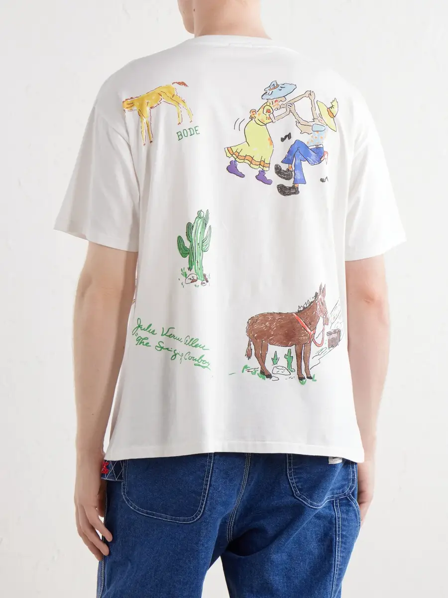 BODE River City Printed Cotton-Jersey T-Shirt - Men | Thumbnail 4 BODE River City Printed Cotton-Jersey T-Shirt - Men | Thumbnail 4