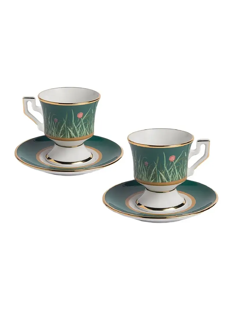 La Double J Espresso Cup & Saucer Set of 2