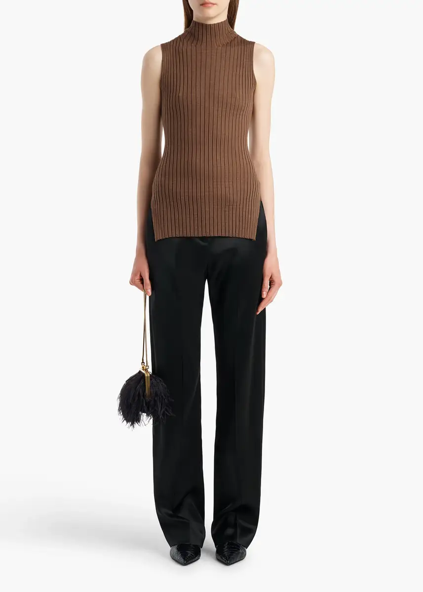 Khaite Karla Top In Chestnut | Thumbnail 2 Khaite Karla Top In Chestnut | Thumbnail 2