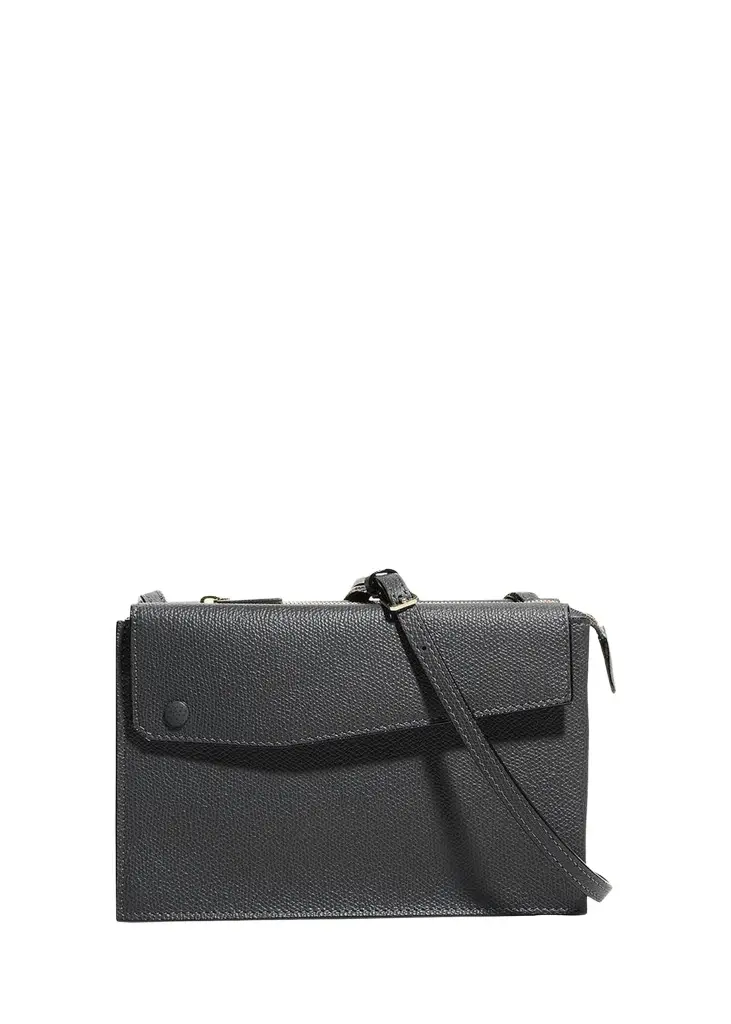Valextra Trio Pouch Calfskin Crossbody Bag