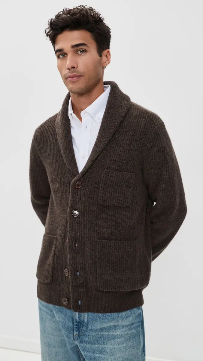 Alex Mill Shawl Collar Cashmere Cardigan | Thumbnail 2 Alex Mill Shawl Collar Cashmere Cardigan | Thumbnail 2