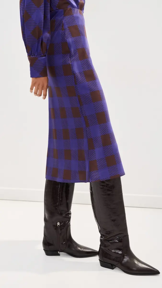 LE BOP Olive Midi Skirt | Thumbnail 4 LE BOP Olive Midi Skirt | Thumbnail 4