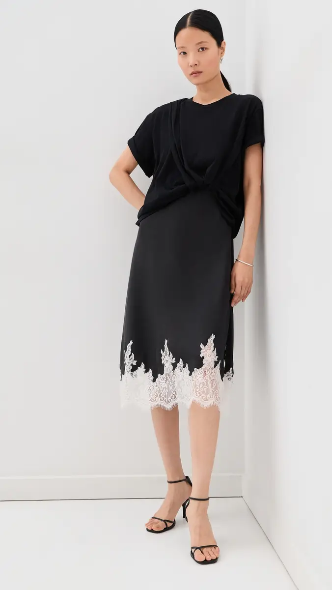 3.1 Phillip Lim Draped T-Shirt Slip Combo Dress | Thumbnail 2 3.1 Phillip Lim Draped T-Shirt Slip Combo Dress | Thumbnail 2