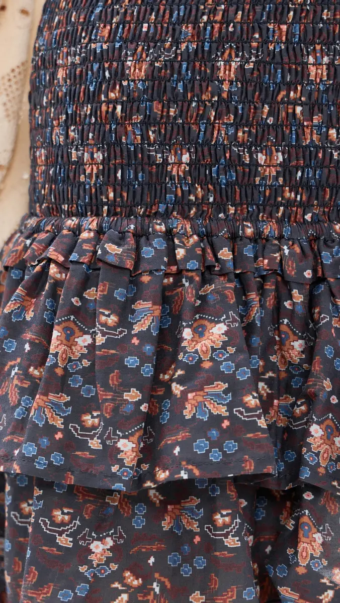 ALIX OF BOHEMIA Maria Indigo Kilim Skirt | Thumbnail 6