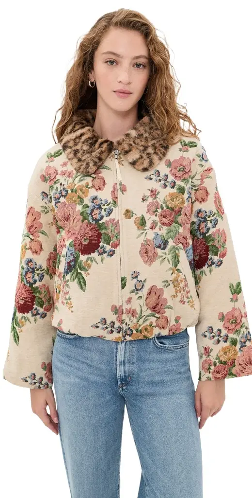 For Love & Lemons Betsy Floral Jacket