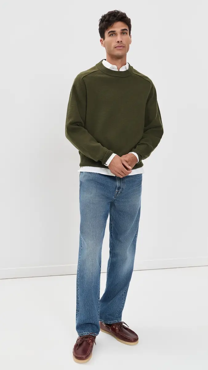 Alex Mill Crewneck Boxy Sweater In Merino Wool | Thumbnail 6 Alex Mill Crewneck Boxy Sweater In Merino Wool | Thumbnail 6
